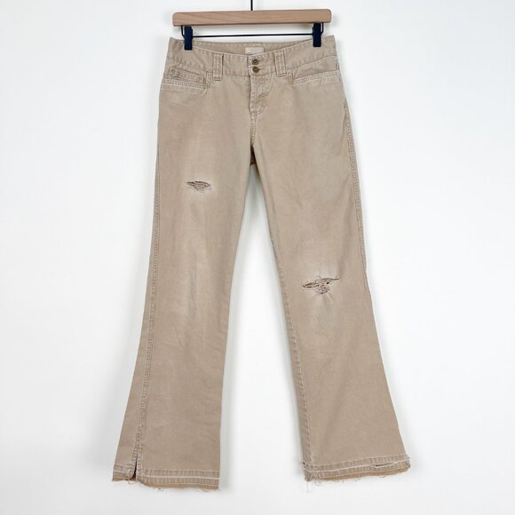 Vintage Y2K Abercrombie and Fitch Low Rise Denim Jean Pants Flare Leg Boot Cut - Picture 1 of 9